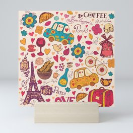 Paris je t'aime Mini Art Print
