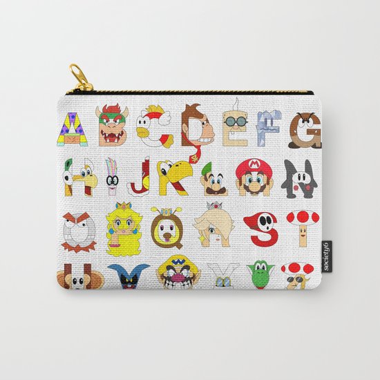 Super Mario Alphabet Carry-All Pouch