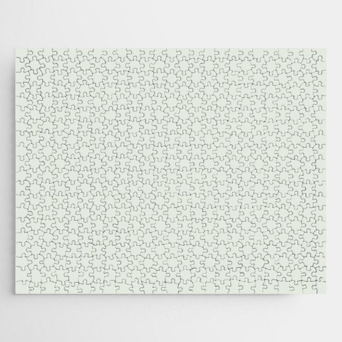 Light Gray Solid Color Pantone Lightest Sky 11-4804 TCX Shades of Green Hues Jigsaw Puzzle