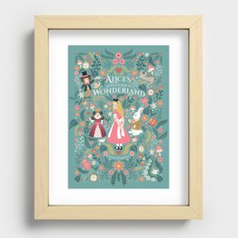 Alice in Wonderland - Pink Recessed Framed Print