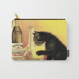 Absinthe Bourgeois Black Cat Vintage Carry-All Pouch