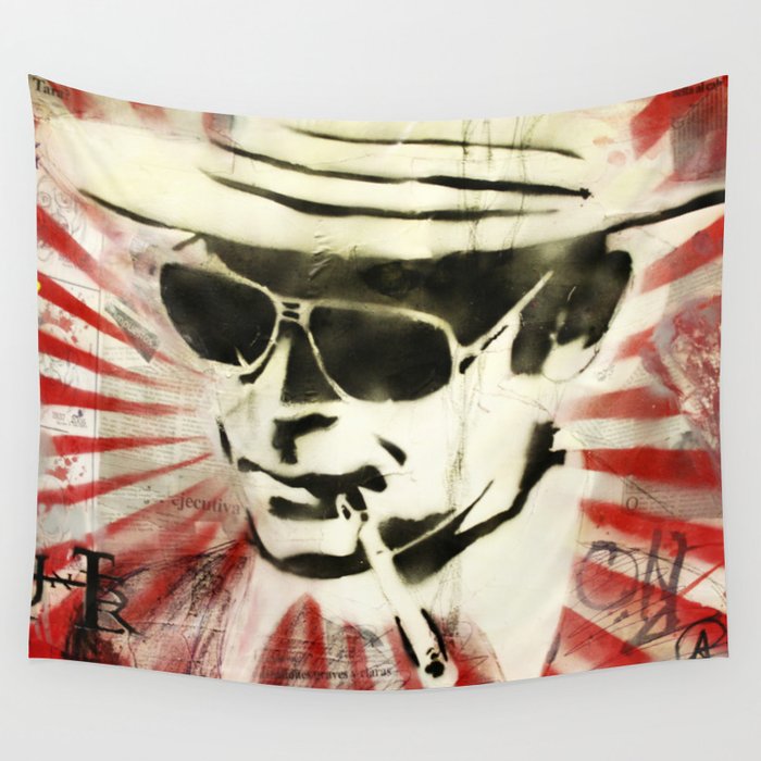 Hunter S Thompson Wall Tapestry