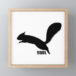 SQRL ™  // squirrel Framed Mini Art Print