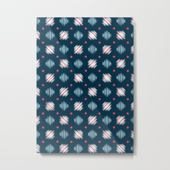 Kimono Pattern Metal Print