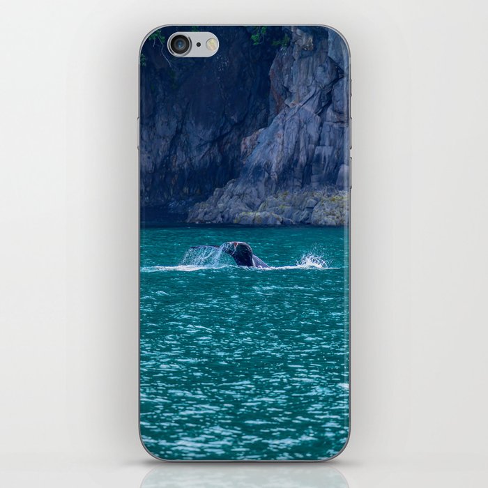 Whale Surfacing II, Resurrection Bay, Alaska iPhone Skin