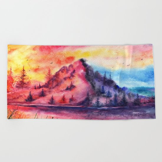 Mountain Beach Towel