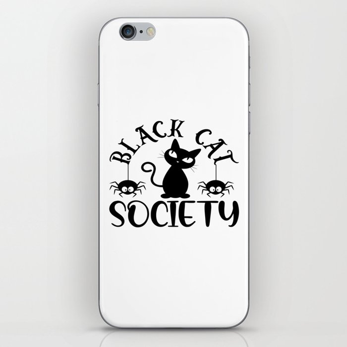 Black Cat Society iPhone Skin