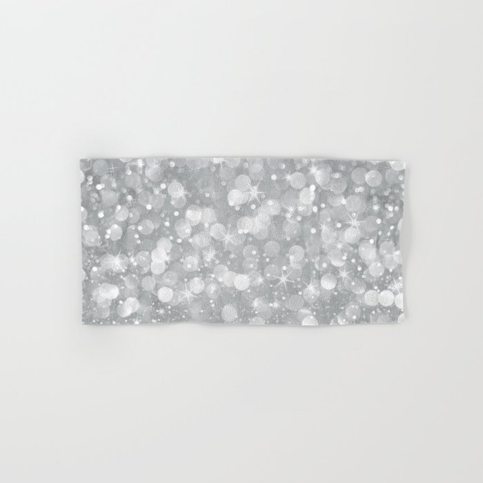 Grey glitter towels sales