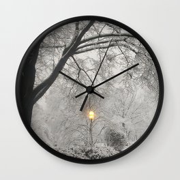 Winter Scene Wall Clock