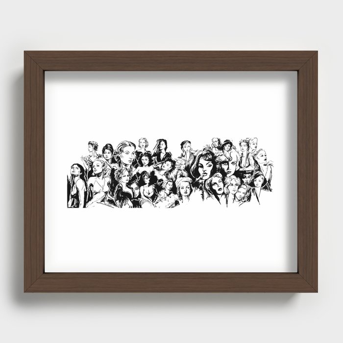 'Femme" by Risa Recessed Framed Print