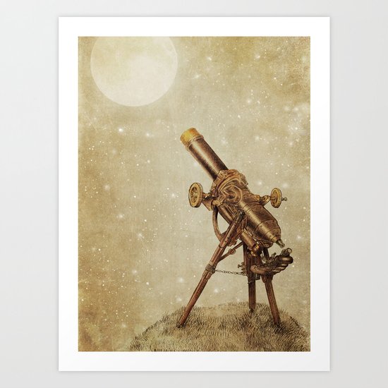 Moonrise (sepia option) Art Print