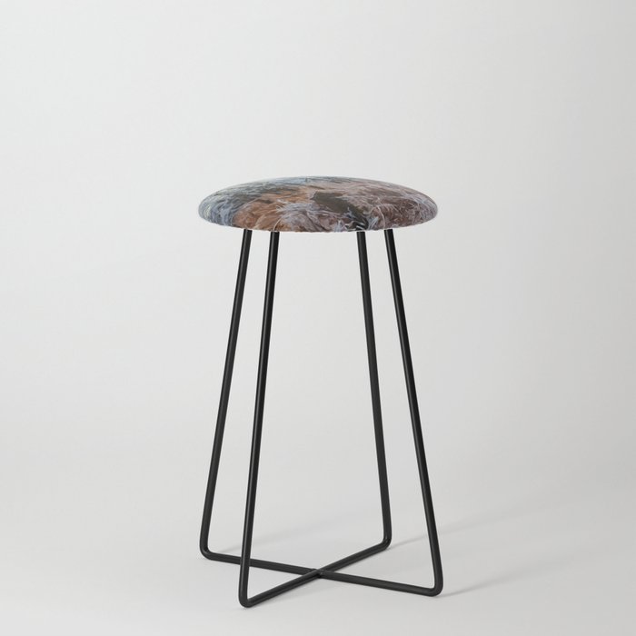 Morning Frost Painting Counter Stool