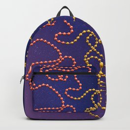 Beads Atop a Starry Sky Diagonal Backpack