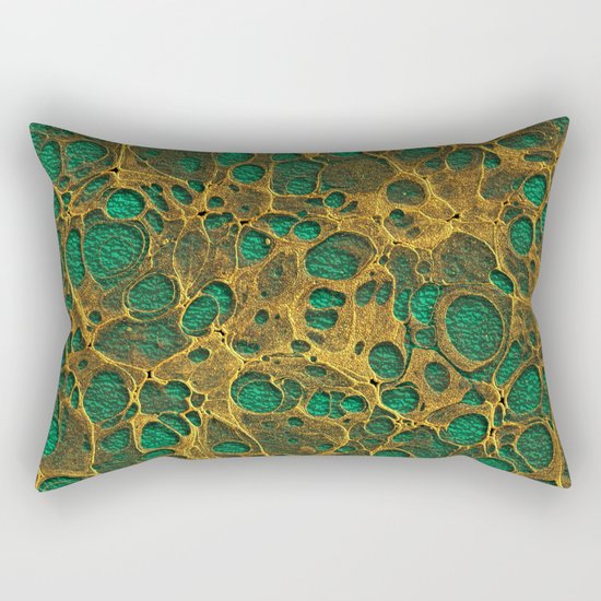 Golden Marble 04 Rectangular Pillow
