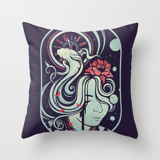Lost in Time Throw Pillow