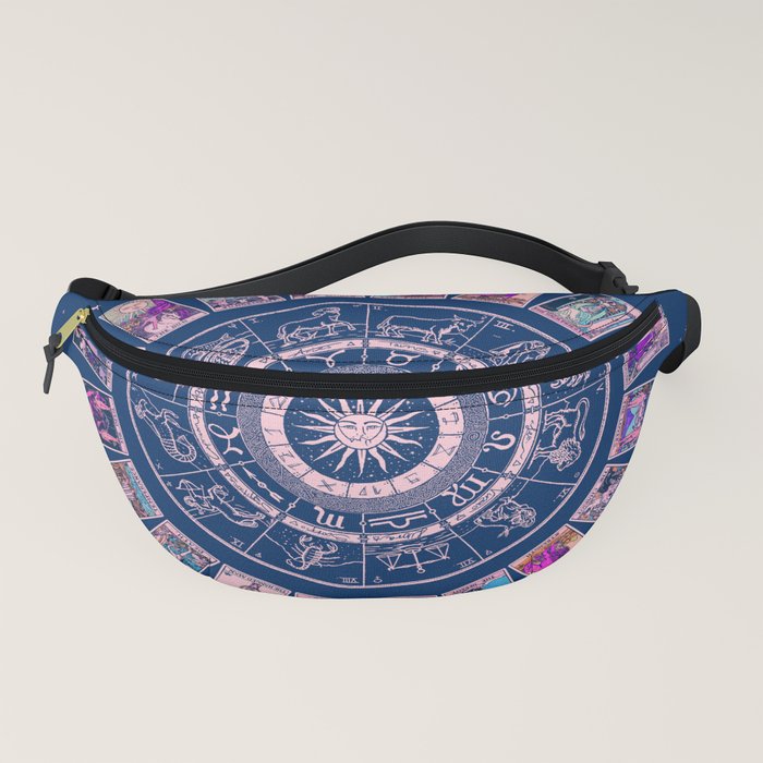 Major Arcana & Wheel of the Zodiac Pastel Goth Fanny Pack by