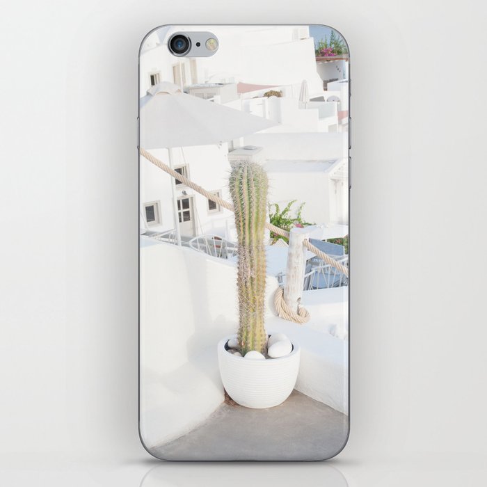 Santorini Cactus Dream #2 #minimal #wall #decor #art #society6 iPhone Skin