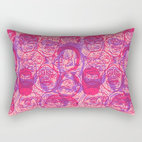 Overlapping Buds Rectangular Pillow