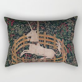 Unicorn Magical Animal Medieval Art Rectangular Pillow