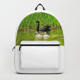 Swan Family Mother Swan and Cygnets Backpack