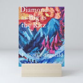 Diamond as big as the Ritz novella book cover by F. Scott Fitzgerald for 'Lil Beethoven Publishing for office, dining room, bar, bedroom home decor Mini Art Print