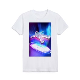 Astronaut Floating to Galaxy Kids T Shirt