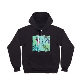 Hand Painted Watercolor Abstract Colorful Bugs Hoody