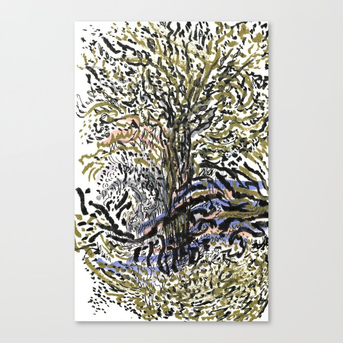 Golden Tree Canvas Print