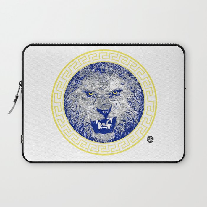 Versace Lion Laptop Sleeve by Hans Poppe Society6