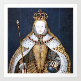 Queen Elizabeth I  Art Print