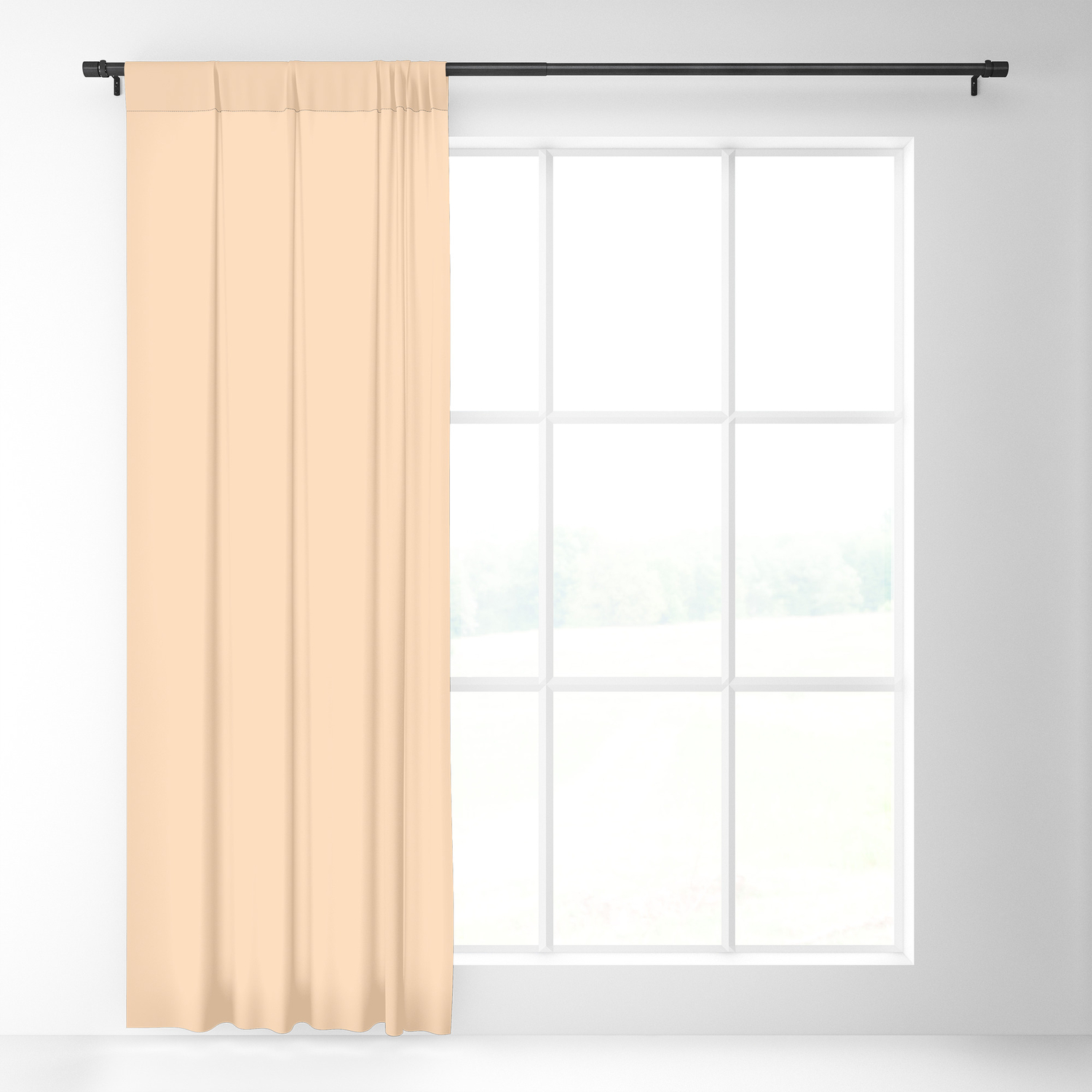 From The Crayon Box Apricot Solid Color Pastel Peach Blackout