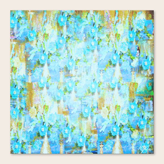 BLUE CITY Canvas Print
