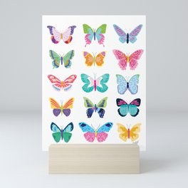 Colorful Butterflies  Mini Art Print