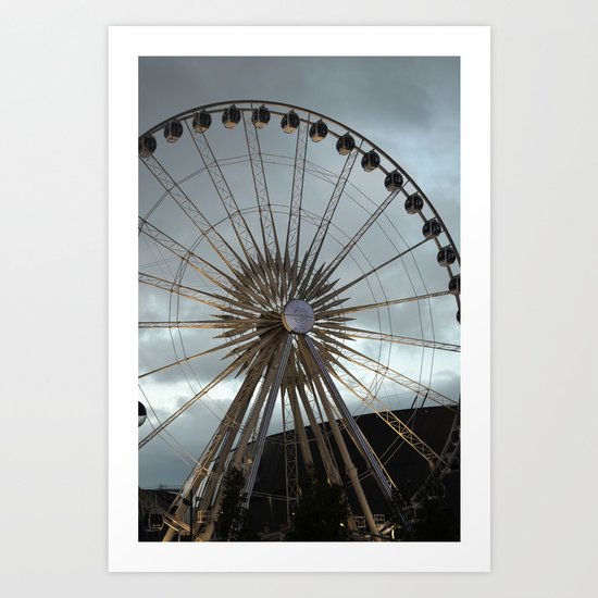 'round we go Art Print