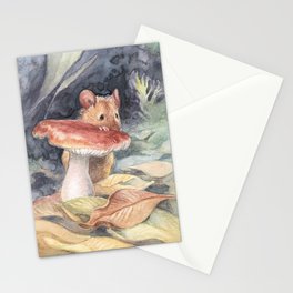 Shy Mouse Stationery Cards