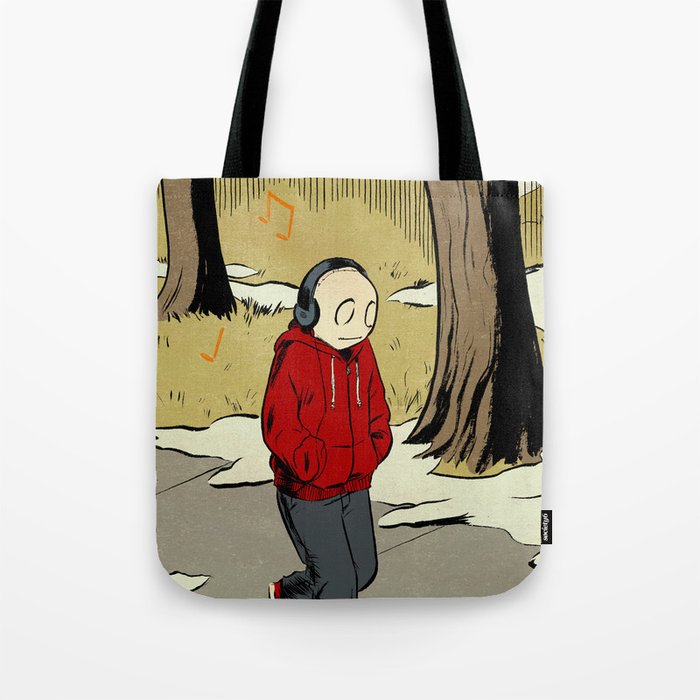 The Li'l Depressed Boy -- November Stroll Tote Bag