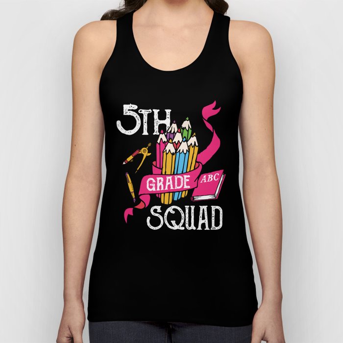 5th Grade Squad Student Back To School Tank Top