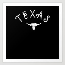 Texas Western Bull Vintage Pride Art Print