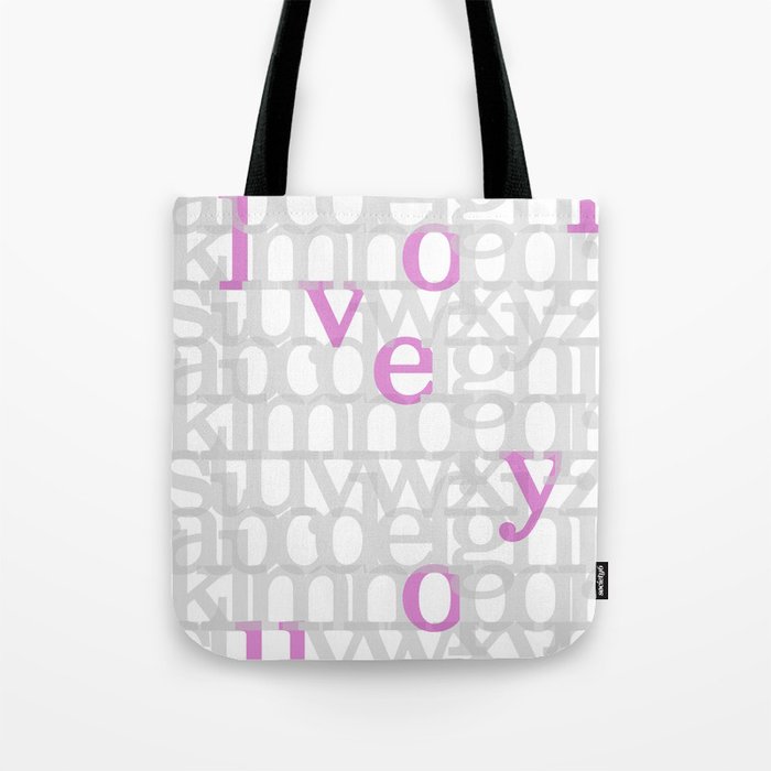 love pink tote bag
