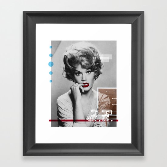 J.F. Collage Framed Art Print