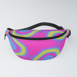 Pansexual Pride Rotating Ovoid Shapes Fanny Pack