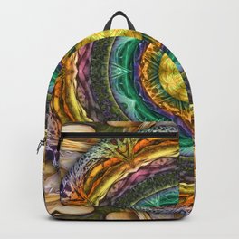 Ragtime Two-Step Backpack | Rags, Painting, Abstractpattern, Environmental, Recycle, Mandala, Illuminating, Spiritual, Hikingboot, Artisticflair 