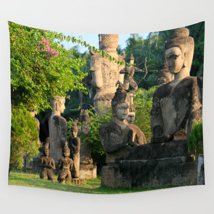 Little Buddhas Wall Tapestry