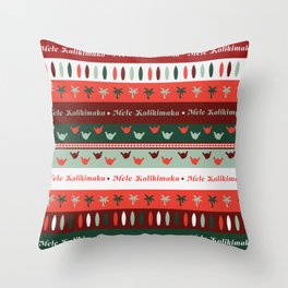 Mele Kalikimaka Throw Pillow