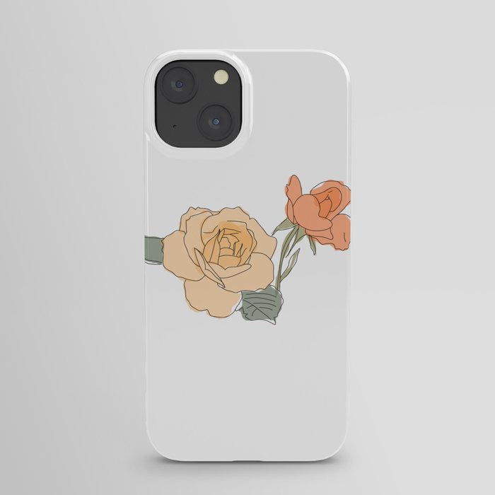 Handdrawn Roses iPhone Case
