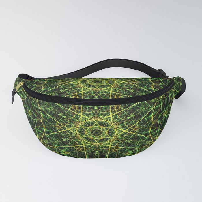 Liquid Light Series 55 ~ Colorful Abstract Fractal Pattern Fanny Pack