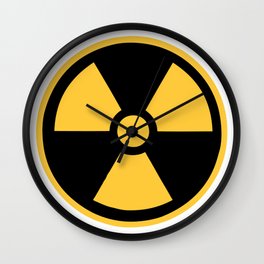 Nuclear Logo Symbol Wall Clock