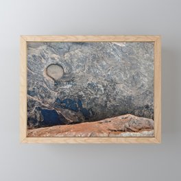 Desert sandstone waves in the Southwest Framed Mini Art Print