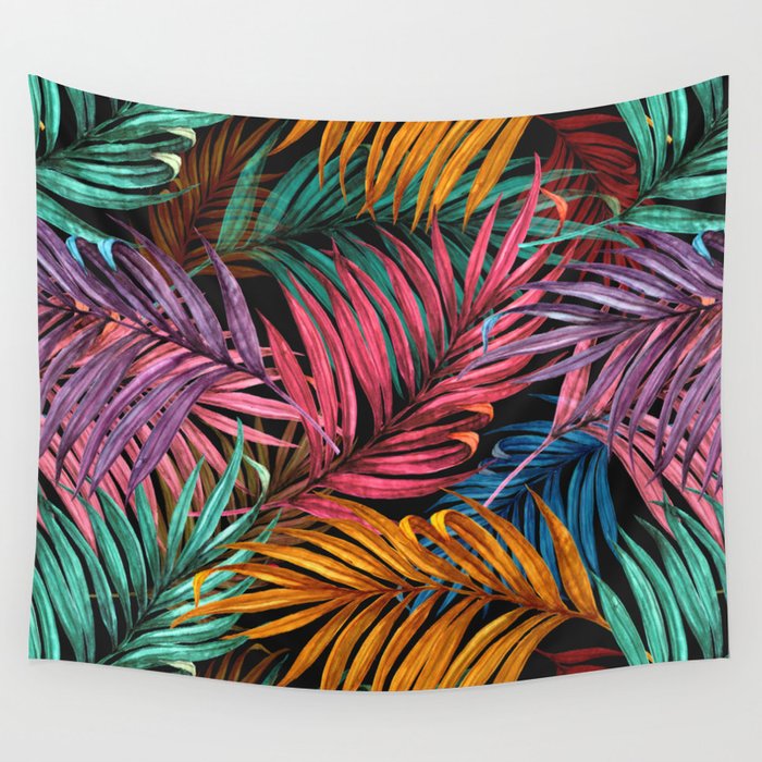 Palm leaves tapestry sales