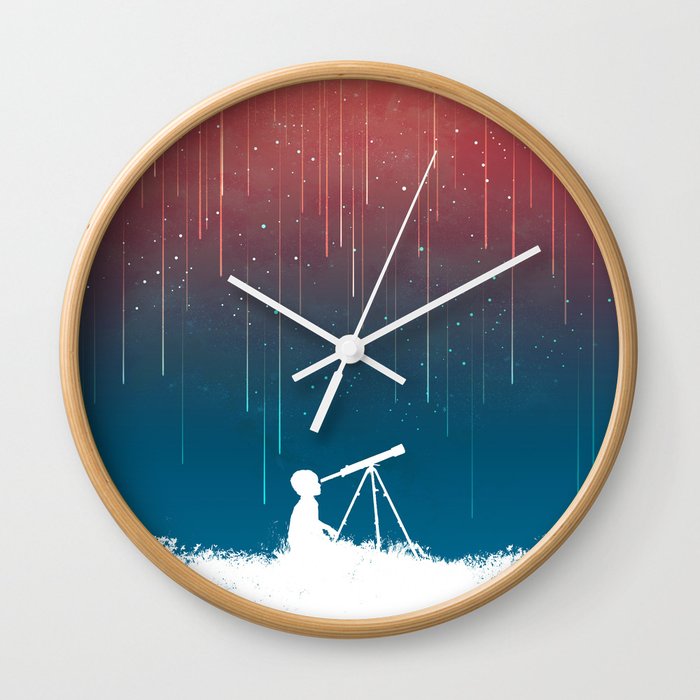 Meteor Rain (light version) Wall Clock